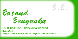 botond benyuska business card